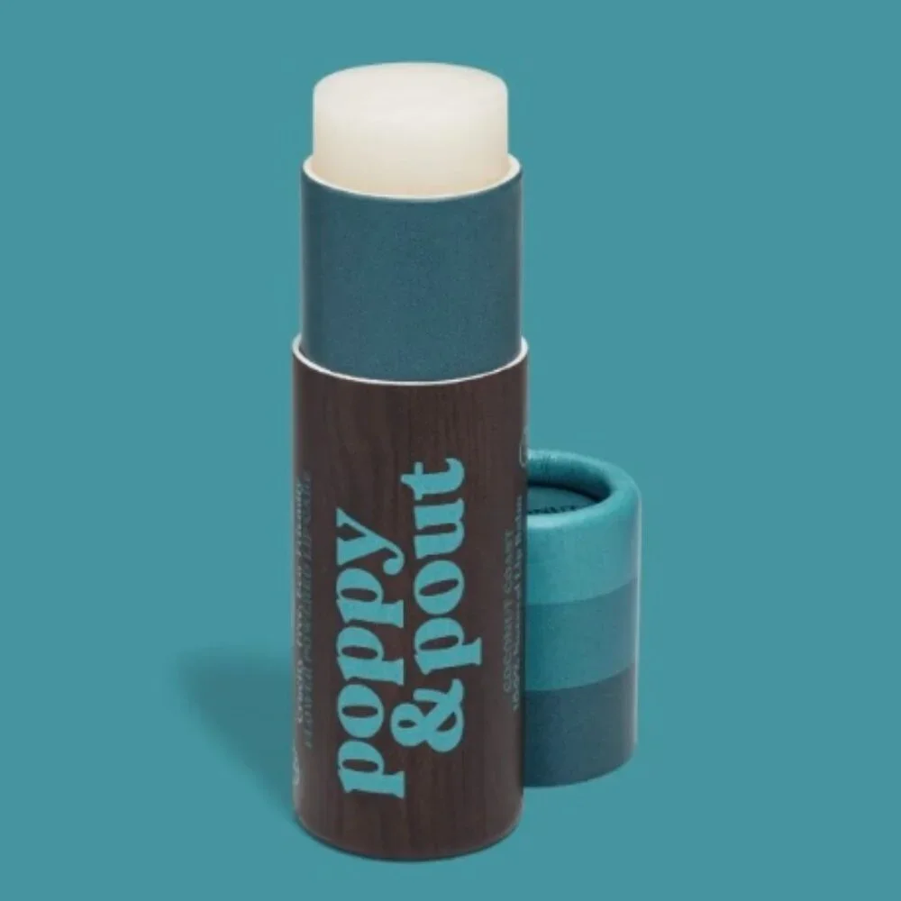RETRO SURF COCONUT COAST POPPY & POUT LIP BALM